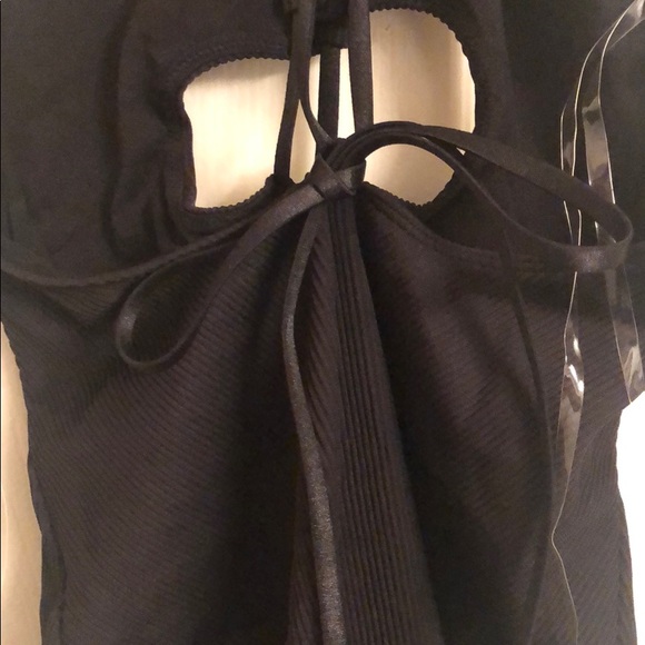 Urban Outfitters Ribbed Swimsuit in BLACK - Picture 7 of 7